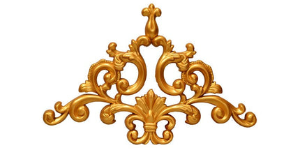 PALACE CORNER MOTIF - POLYSTYRENE - DGM24-A GOLDEN 41*26cm