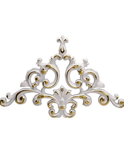 PALACE CORNER MOTIF - POLYSTYRENE - DGM24-BA2 WHITE GOLDEN 41*26cm