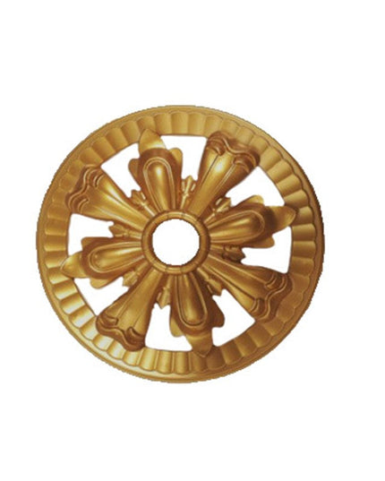 PALACE CEILING ROSE - POLYSTYRENE - CIRCULAR - DGM25-A  - GOLD 25*25cm