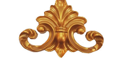 CEILING AND WALL CORNER MOTIF - POLYSTYRENE - DGM52-A - INNER GOLD 10*12cm