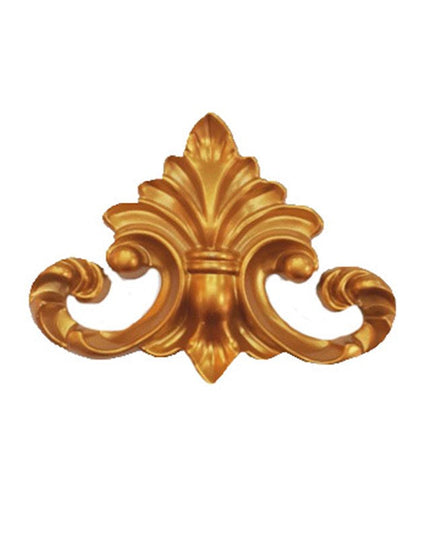 CEILING AND WALL CORNER MOTIF - POLYSTYRENE - DGM52-A - INNER GOLD 10*12cm