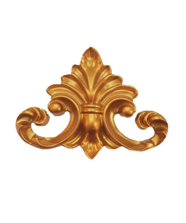 CEILING AND WALL CORNER MOTIF - POLYSTYRENE - DGM52-A - INNER GOLD 10*12cm