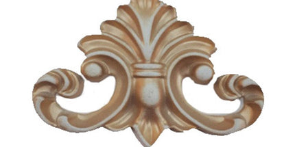 CORNER CEILING AND WALL MOTIF - POLYSTYRENE - DGM52-P - INNER PATINA 10*12cm