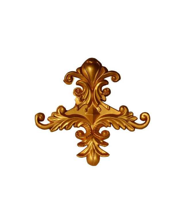 CORNER CEILING AND WALL MOTIF - POLYSTYRENE - DGM53-A - JOINT GOLD 13*13cm
