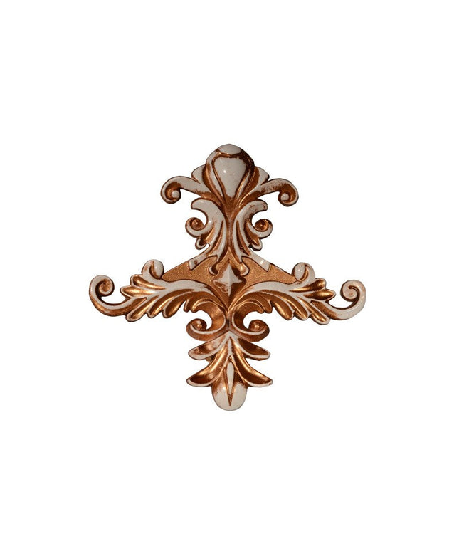 CORNER CEILING AND WALL MOTIF - POLYSTYRENE - DGM53-P- JOINT PATINA 13*13cm