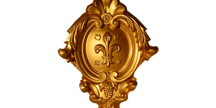 CORNER CEILING AND WALL MOTIF - POLYSTYRENE - DGM54-A- JOINT GOLD 17*13cm