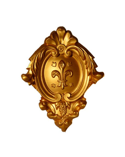 CORNER CEILING AND WALL MOTIF - POLYSTYRENE - DGM54-A- JOINT GOLD 17*13cm
