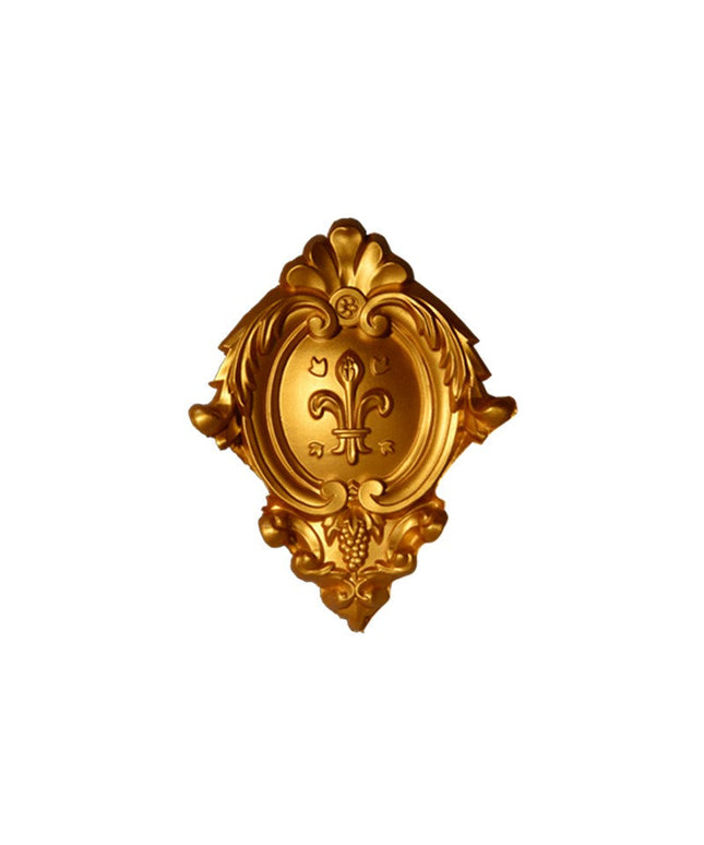 CORNER CEILING AND WALL MOTIF - POLYSTYRENE - DGM54-A- JOINT GOLD 17*13cm