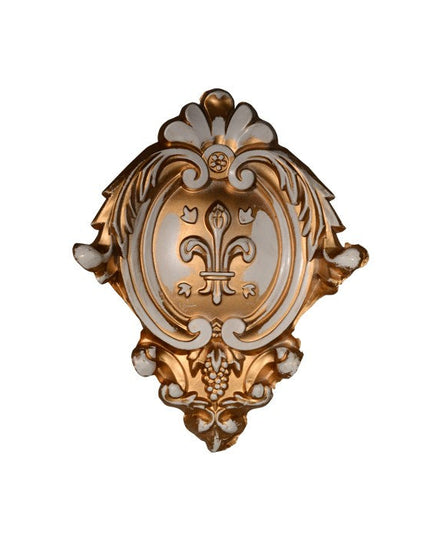 CORNER CEILING AND WALL MOTIF - POLYSTYRENE - DGM54-P- JOINT PATINA 17*13cm