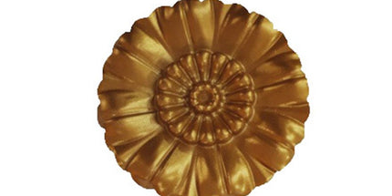 PALACE CEILING MOTIF - POLYSTYRENE - CIRCULAR - DGM59-A - SMALL DAISY GOLD 9cm