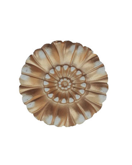 PALACE CEILING MOTIF - POLYSTYRENE - CIRCULAR - DGM59-P - SMALL DAISY PATINA 9cm
