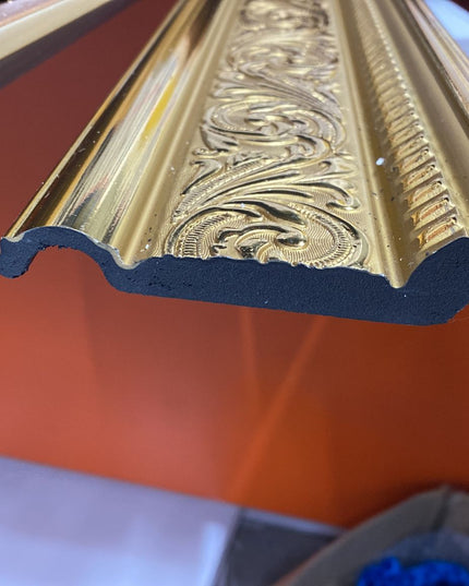 GOLD PALACE IVY COVING POLYURETHANE CORNICE MOLDING FINEST QUALITY - IVY GOLD DS120A 12cm