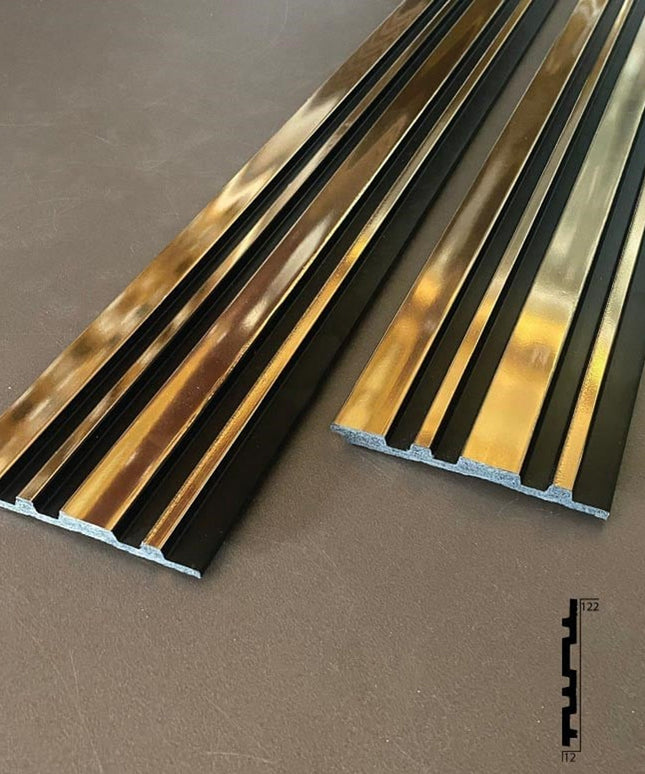 PANELING FOR WALL AND CEILING DECORATION - POLYMER RAW MATERIAL - DV120-SA 12 cm