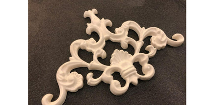 PALACE CORNER MOTIF - POLYSTYRENE - DGM23-D2 - PAINTABLE  27*18cm