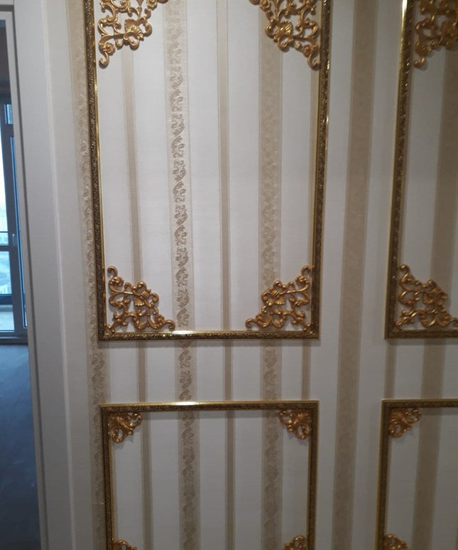 PALACE CORNER MOTIF - POLYSTYRENE - DGM24-A GOLDEN 41*26cm