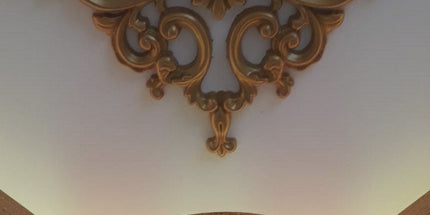 PALACE CORNER MOTIF - POLYSTYRENE - DGM24-A GOLDEN 41*26cm