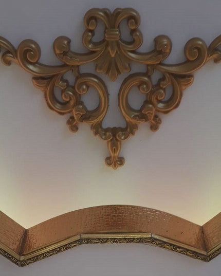 PALACE CORNER MOTIF - POLYSTYRENE - DGM24-A GOLDEN 41*26cm