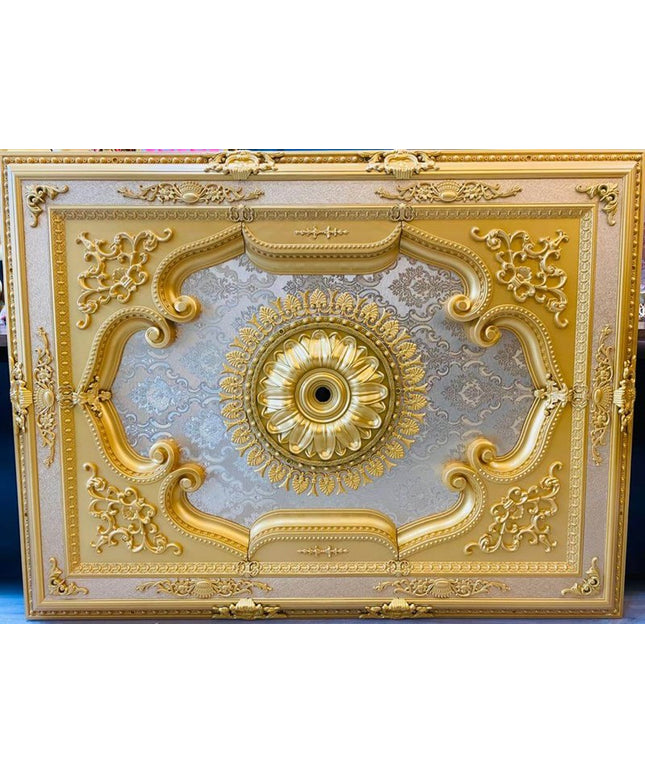PALACE CEILING ROSE - POLYSTYRENE - RECTANGULAR -  DD120160-A ELEGANCE GOLD 120*160cm