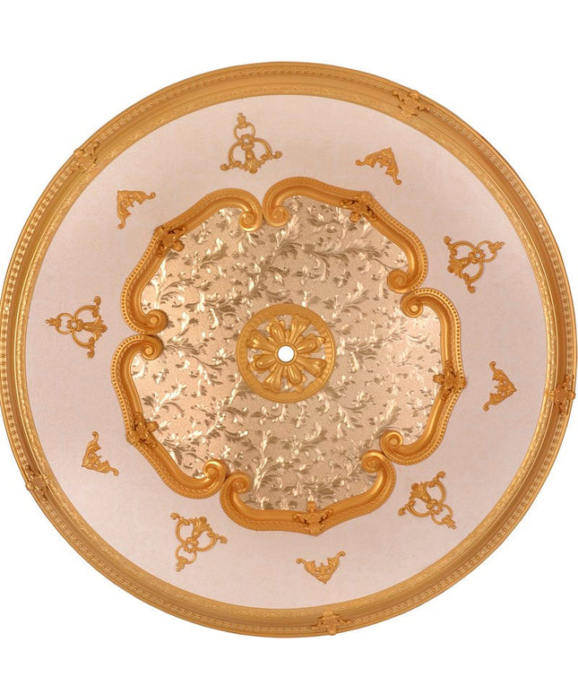PALACE CEILING ROSE - POLYSTYRENE - DO150-A- CIRCULAR GOLD 150cm
