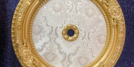 PALACE CEILING ROSE - POLYSTYRENE - DO60-A- CIRCULAR GOLD 60cm