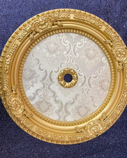 PALACE CEILING ROSE - POLYSTYRENE - DO60-A- CIRCULAR GOLD 60cm