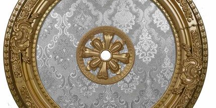 PALACE CEILING ROSE - POLYSTYRENE - DO90-A- CIRCULAR GOLD 90cm