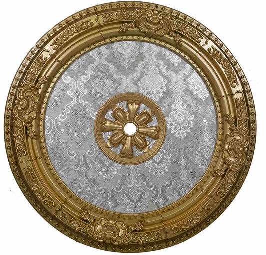 PALACE CEILING ROSE - POLYSTYRENE - DO90-A- CIRCULAR GOLD 90cm