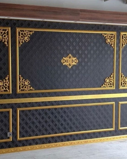 PALACE CORNER MOTIF - POLYSTYRENE - SNAP ON - DGM11-A- GOLD STAR 37*29cm