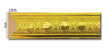 NEW AESTHETIC WALL DECORATION PALACE BORDER LATH MOLDING FINEST QUALITY  GOLD - DA40-A 4cm