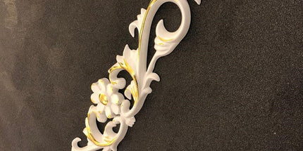 CEILING AND WALL MOTIF - POLYSTYRENE - DGP34-BA2 - DAISY WHITE GOLD 10*65cm