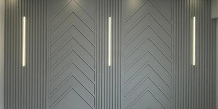 PAINTABLE PANELING FOR WALL AND CEILING DECORATION - POLYMER RAW MATERIAL - DV120-D2 12 cm