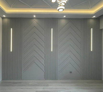 PAINTABLE PANELING FOR WALL AND CEILING DECORATION - POLYMER RAW MATERIAL - DV120-D2 12 cm