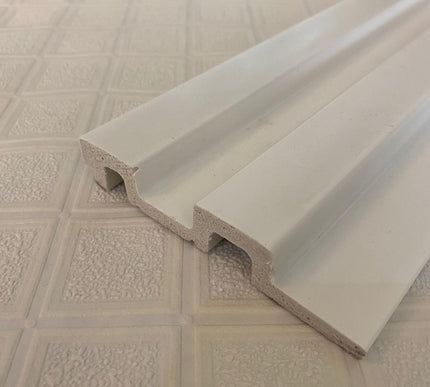 PAINTABLE PANELING FOR WALL AND CEILING DECORATION - POLYMER RAW MATERIAL - DV120-D2 12 cm