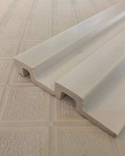 PAINTABLE PANELING FOR WALL AND CEILING DECORATION - POLYMER RAW MATERIAL - DV120-D2 12 cm