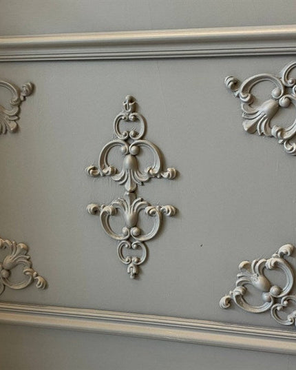 CORNER CEILING AND WALL MOTIF - POLYSTYRENE - DGM51-D2 - PAINTABLE 15*16 cm
