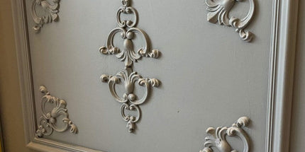 CORNER CEILING AND WALL MOTIF - POLYSTYRENE - DGM51-D2 - PAINTABLE 15*16 cm