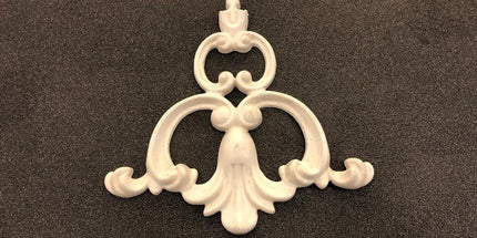 CORNER CEILING AND WALL MOTIF - POLYSTYRENE - DGM51-D2 - PAINTABLE 15*16 cm