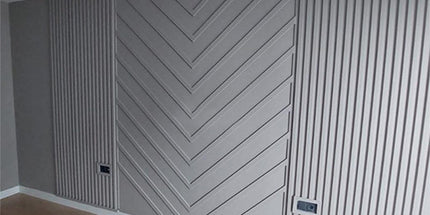 PAINTABLE PANELING FOR WALL AND CEILING DECORATION - POLYMER RAW MATERIAL - DV120-D2 12 cm