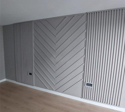 PAINTABLE PANELING FOR WALL AND CEILING DECORATION - POLYMER RAW MATERIAL - DV120-D2 12 cm