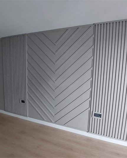 PAINTABLE PANELING FOR WALL AND CEILING DECORATION - POLYMER RAW MATERIAL - DV120-D2 12 cm