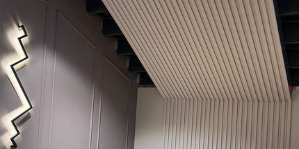 PAINTABLE PANELING FOR WALL AND CEILING DECORATION - POLYMER RAW MATERIAL - DV120-D2 12 cm