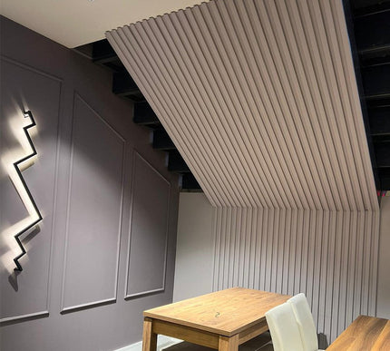PAINTABLE PANELING FOR WALL AND CEILING DECORATION - POLYMER RAW MATERIAL - DV120-D2 12 cm
