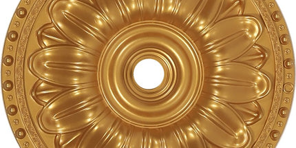 PALACE CEILING ROSE - POLYSTYRENE - CIRCULAR - DGM26-A - GOLD 40cm
