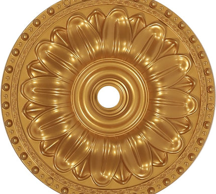 PALACE CEILING ROSE - POLYSTYRENE - CIRCULAR - DGM26-A - GOLD 40cm