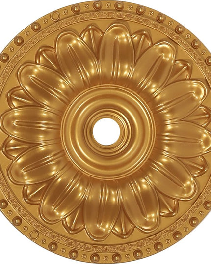 PALACE CEILING ROSE - POLYSTYRENE - CIRCULAR - DGM26-A - GOLD 40cm