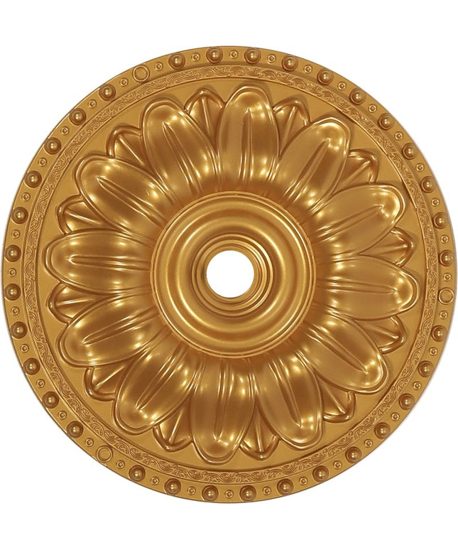 PALACE CEILING ROSE - POLYSTYRENE - CIRCULAR - DGM26-A - GOLD 40cm