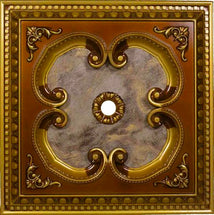PALACE CEILING ROSE - POLYSTYRENE - SQUARE - DK60-E - ANCIENT 60*60cm