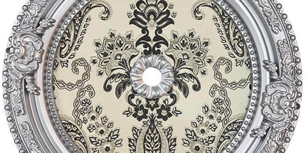 PALACE CEILING ROSE - POLYSTYRENE - DO60-G- CIRCULAR SILVER 60cm