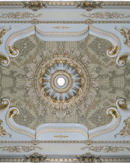PALACE CEILING ROSE - POLYSTYRENE - RECTANGULAR - DD120160-P - ELEGANCE PATINA 120*160cm