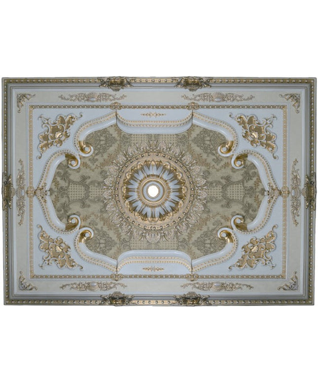 PALACE CEILING ROSE - POLYSTYRENE - RECTANGULAR - DD120160-P - ELEGANCE PATINA 120*160cm